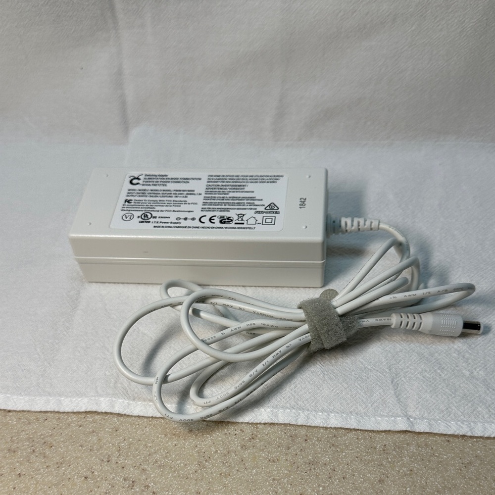 Compact White Power Adapter block for Cricut Maker.  Does not include the cord.